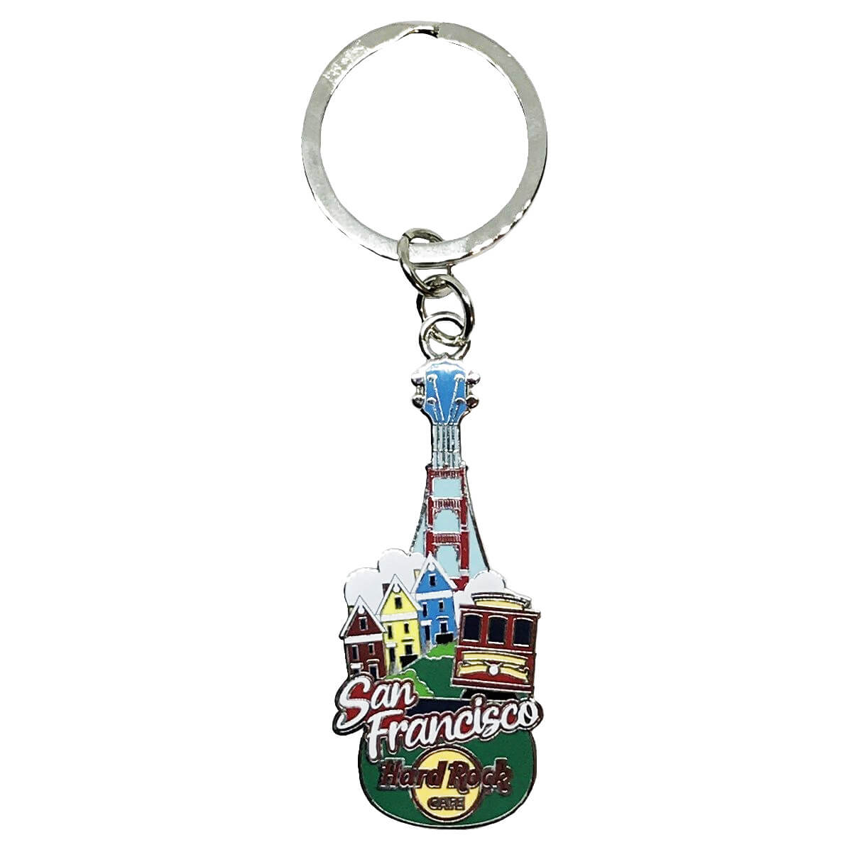 City Icon Guitar Keychain image number 7